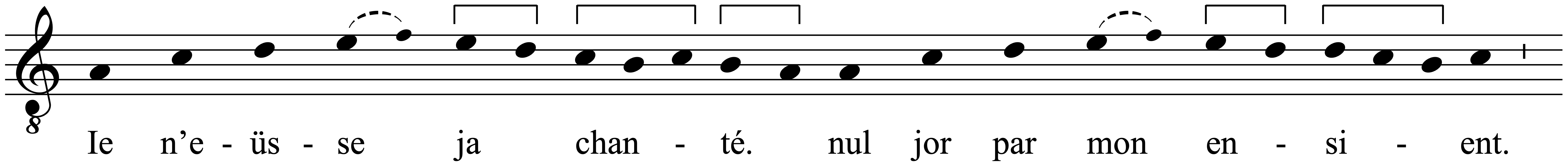 Work musical notation